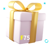 Receba seus bônus de boas-vindas no F75